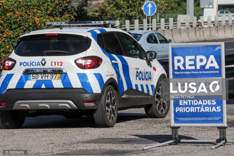 Um posto de abastecimento de combustíveis REPA (Rede Estratégica de Postos de Abastecimento) exclusivo para veículos prioritários, em Alfragide, 12 de agosto de 2019. TIAGO PETINGA/LUSA