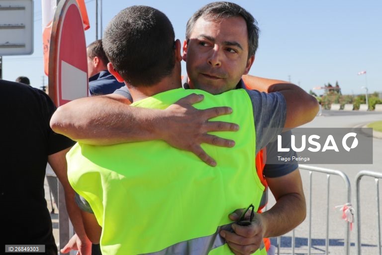 Greve dos motoristas de matérias perigosas.