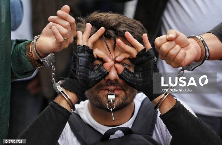 Manifestação conjunta da PSP e da GNR
