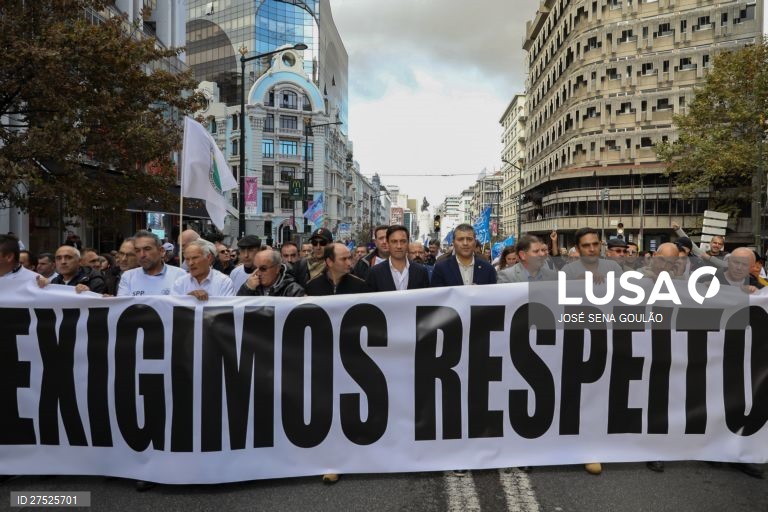 Manifestação conjunta da PSP e da GNR