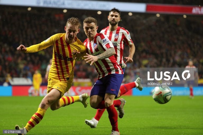 Futebol: Atlético de Madrid vs FC Barcelona em Madrid.