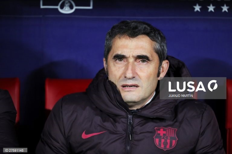 Futebol: Atlético de Madrid vs FC Barcelona em Madrid.