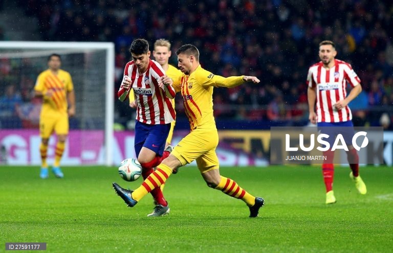 Futebol: Atlético de Madrid vs FC Barcelona em Madrid.