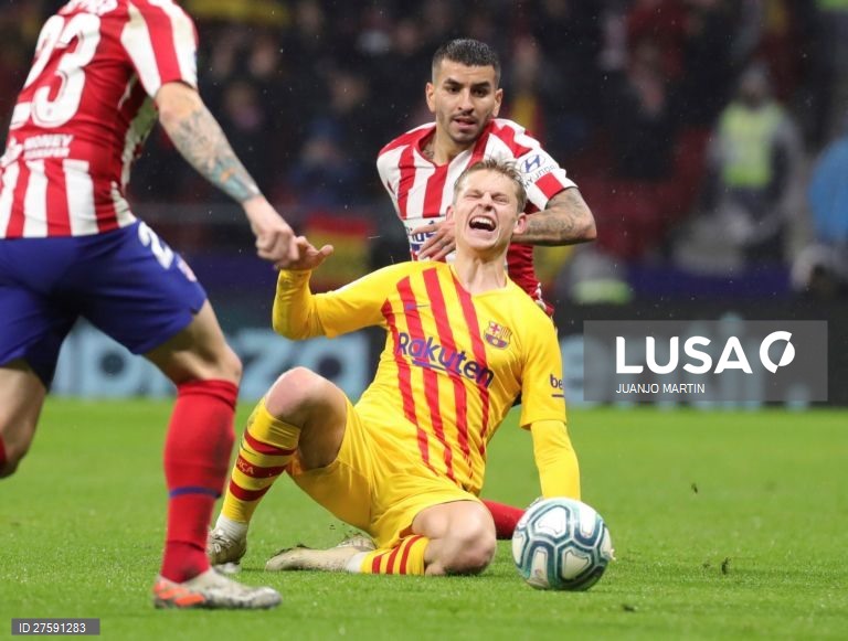 Futebol: Atlético de Madrid vs FC Barcelona em Madrid.