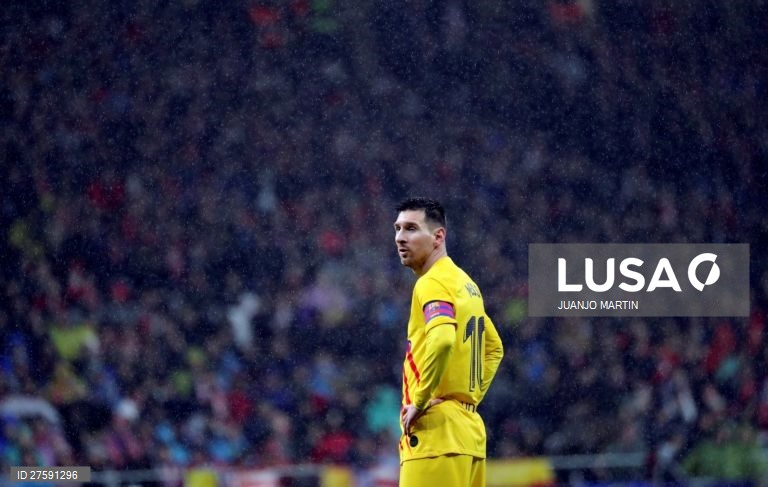 Futebol: Atlético de Madrid vs FC Barcelona em Madrid.