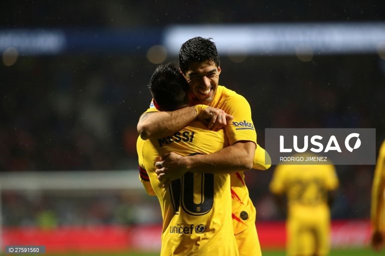 Futebol: Atlético de Madrid vs FC Barcelona em Madrid.