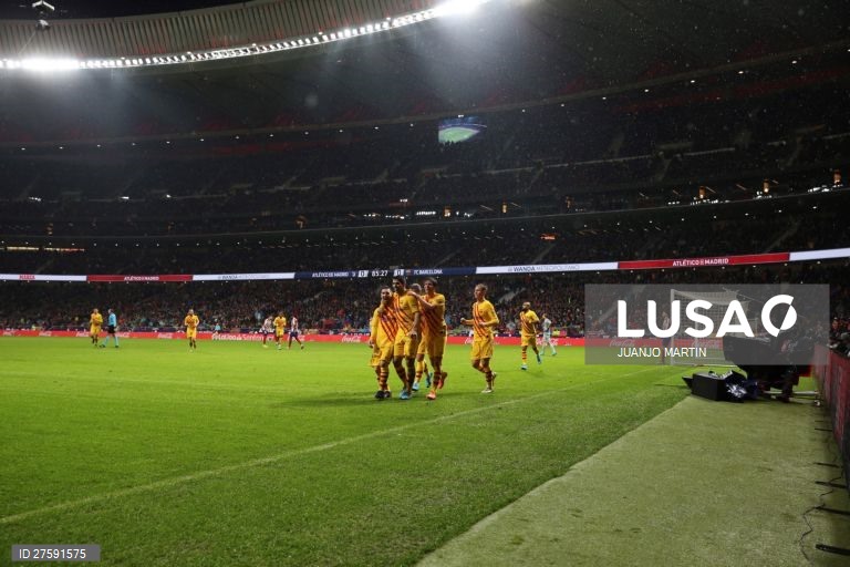 Futebol: Atlético de Madrid vs FC Barcelona em Madrid.