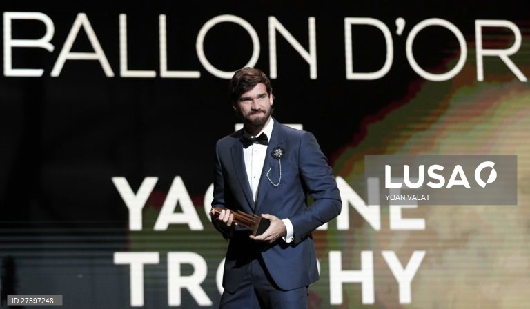 Cerimónia de entrega dos prémios Bola de Ouro 2019 em Paris.