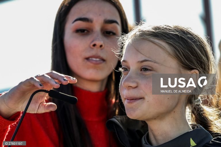 Greta Thunberg chega a Lisboa