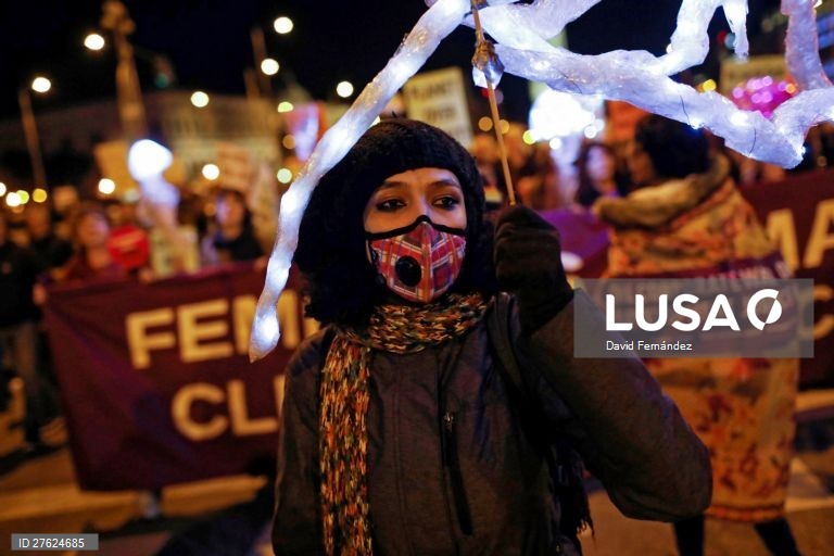 Manifestação durante a Cimeira do Clima de Madrid