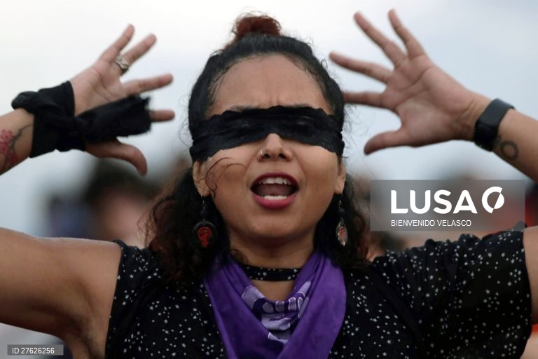 Protesto contra a violência sobre as mulheres na Índia