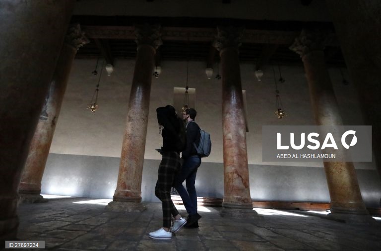 Natal na Igreja da Natividade de Belém na Palestina.