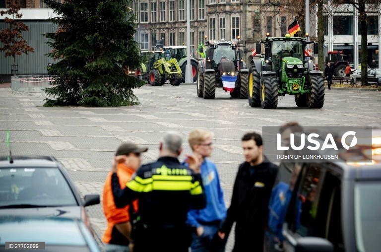 Protesto dos agricultores na Holanda