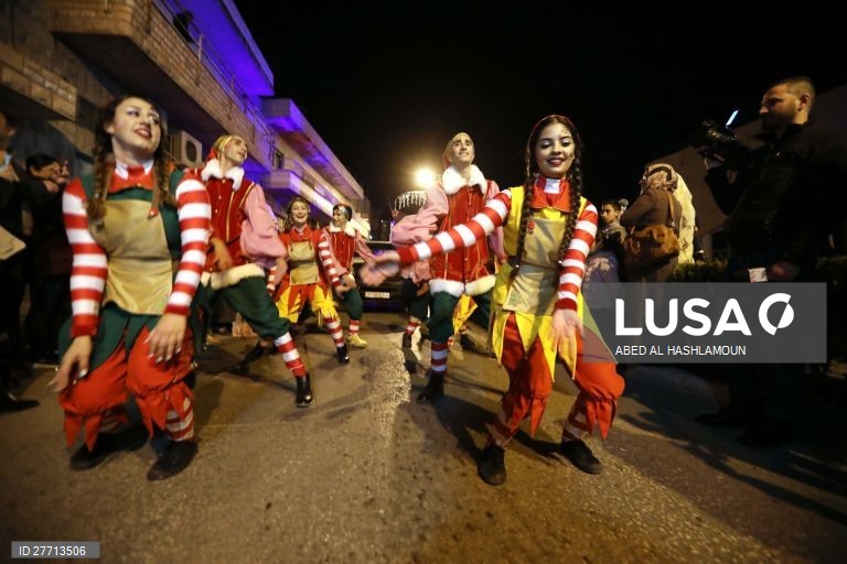 Cisjordânia: Parada de Natal em Belém
