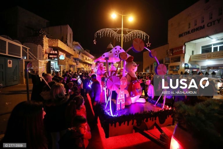 Cisjordânia: Parada de Natal em Belém