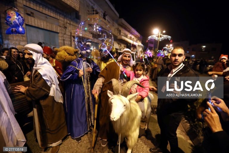 Cisjordânia: Parada de Natal em Belém