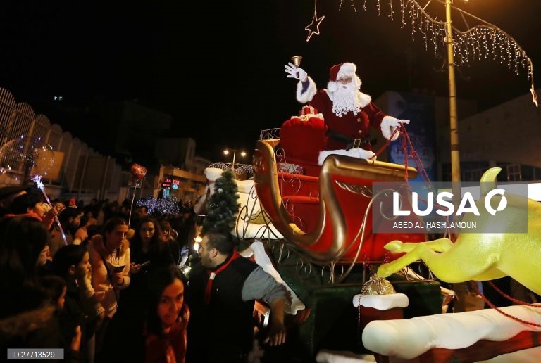 Cisjordânia: Parada de Natal em Belém