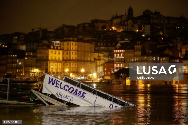 Mau tempo em Portugal.