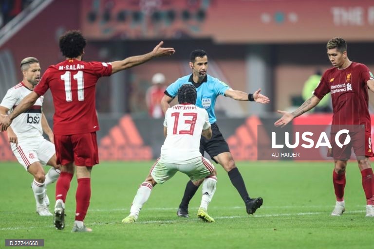 Futebol: Mundial de Clubes entre o Flamengo e o Liverpool no Qatar.
