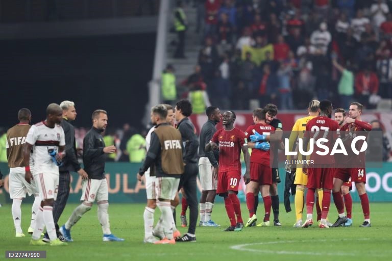Futebol: Mundial de Clubes entre o Flamengo e o Liverpool no Qatar.