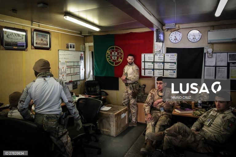 Militares da Força Nacional Destacada para defender o aeroporto internacional Hamid Karzaem, em Cabul, Afeganistão, 22 de dezembro de 2019. (ACOMPANHA TEXTO DO DIA 25 DEZEMBRO 2019) MÁRIO CRUZ/LUSA