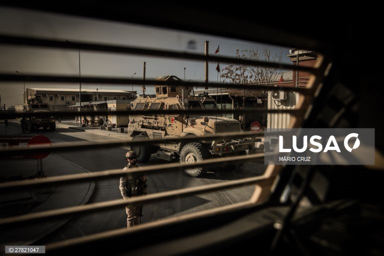 Militares da Força Nacional Destacada para defender o aeroporto internacional Hamid Karzaem, em Cabul, Afeganistão, 22 de dezembro de 2019. (ACOMPANHA TEXTO DO DIA 25 DEZEMBRO 2019) MÁRIO CRUZ/LUSA