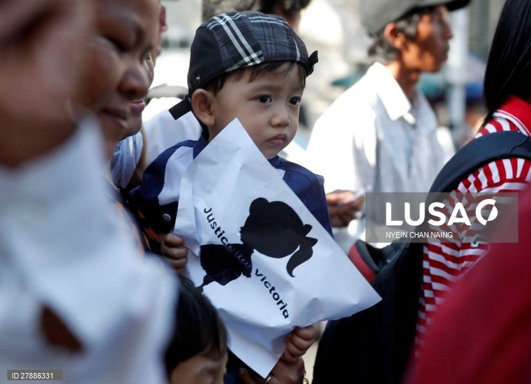 Myanmar: Protesto anti-violação em Yangon