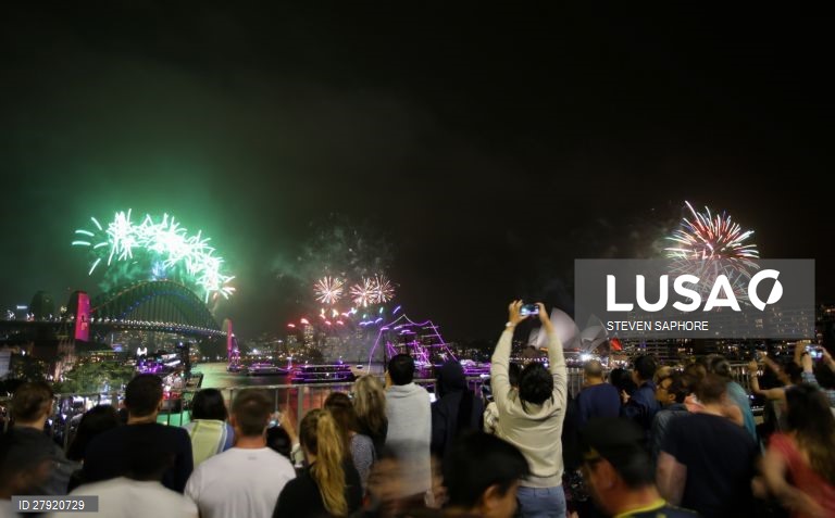 Celebrações do ano novo em Sydney.