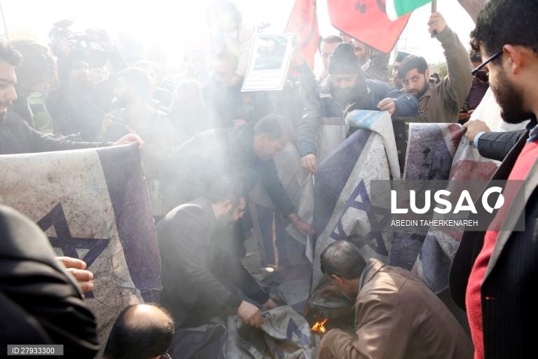 Manifestações contra a morte do general iraniano Qasem Soleimani