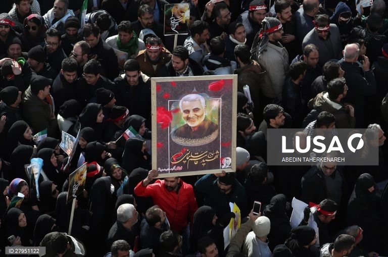 Irão: Cerimónias fúnebres do general Qasem Soleimani em Teerão