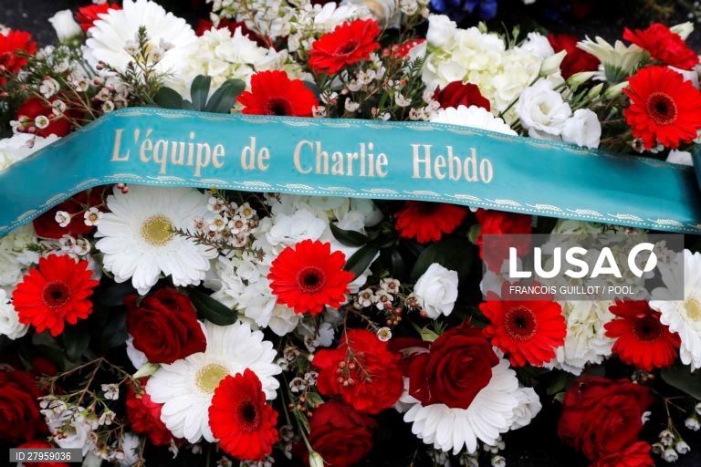 França: 5º aniversário do ataque terrorista ao Charlie Hebdo em Paris