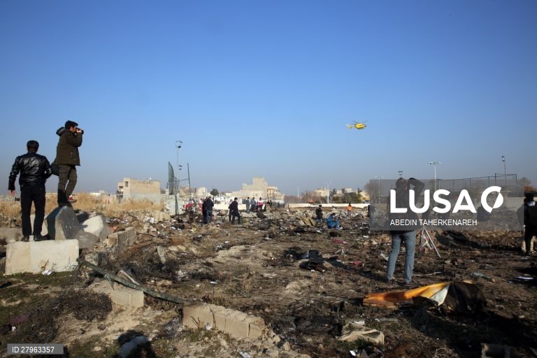 Queda de avião ucraniano em Teerão sem sobreviventes, pelo menos 170 pessoas a bordo