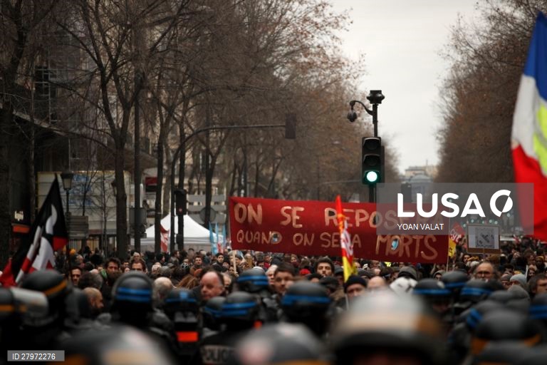 França: greve geral contra reforma do sistema de pensões