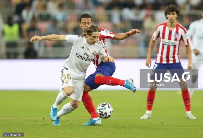 Supertaça de Espanha: Real Madrid vs Atlético de Madrid.