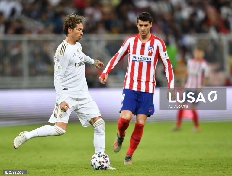 Supertaça de Espanha: Real Madrid vs Atlético de Madrid.