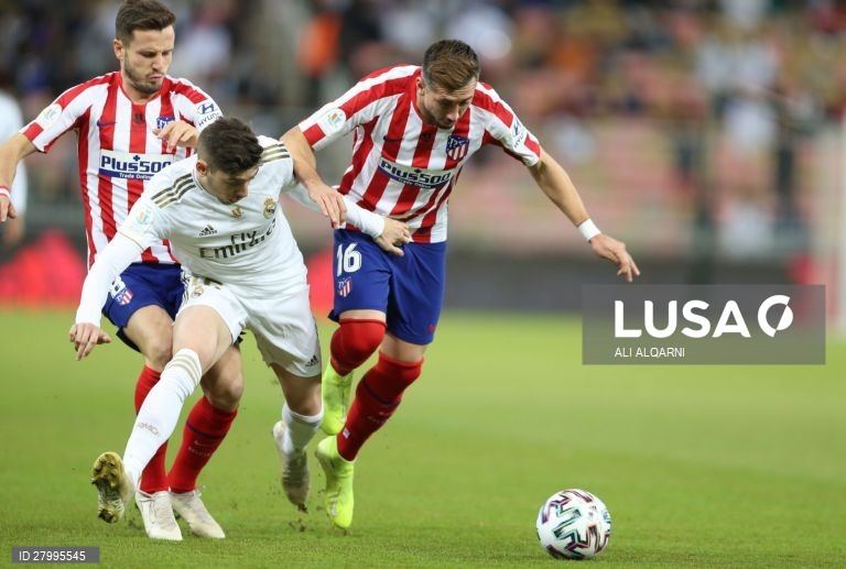 Supertaça de Espanha: Real Madrid vs Atlético de Madrid.