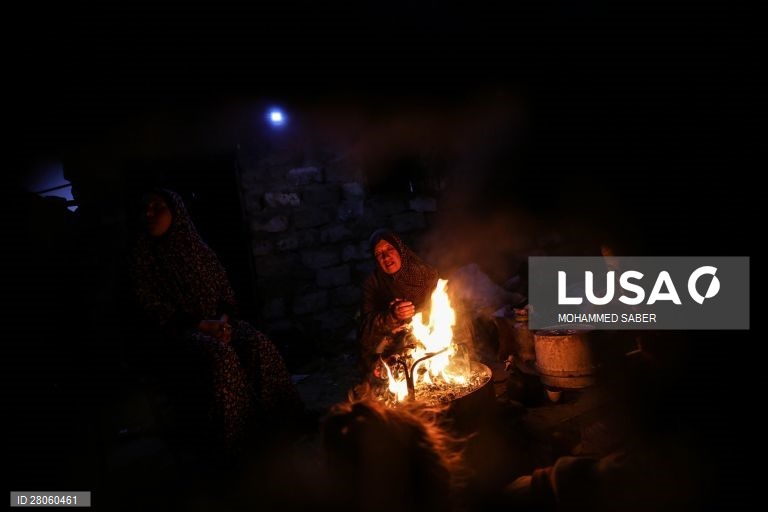 Tempo frio afeta a Faixa de Gaza