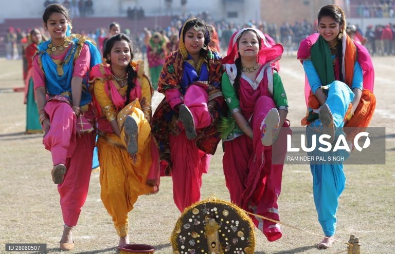 Ensaio do Dia da República na Índia