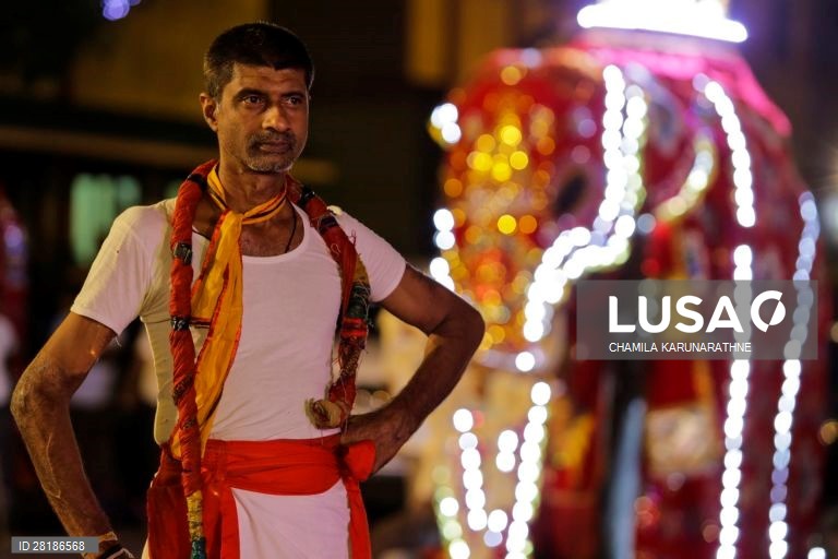 Sri Lanka: Procissão budista em Colombo