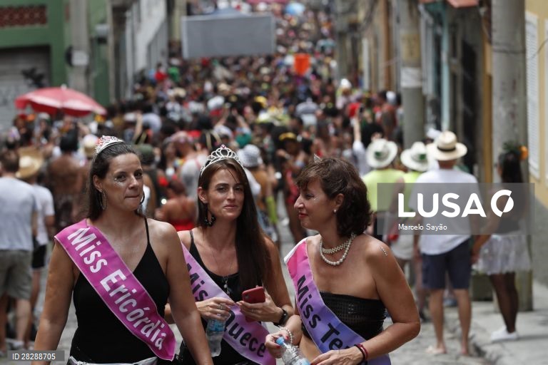 Primeiro dia de Carnaval no Rio de janeiro.