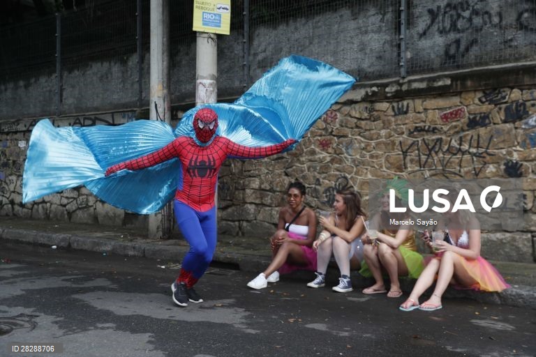 Primeiro dia de Carnaval no Rio de janeiro.