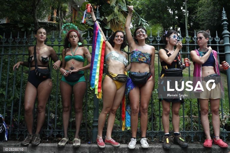 Primeiro dia de Carnaval no Rio de janeiro.