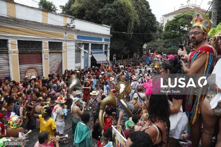 Primeiro dia de Carnaval no Rio de janeiro.