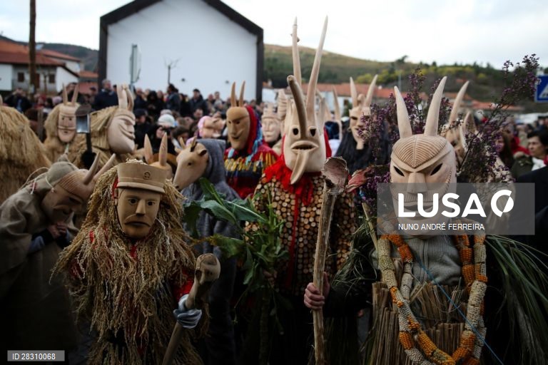 Cortejo dos caretos de Lazarim