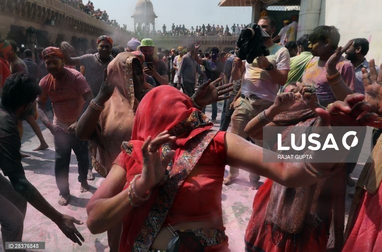Índia: Festival das cores em Nandgaon