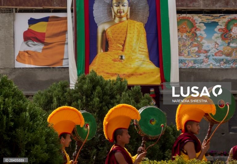 Festival de Gelug Monlam em Kathmandu
