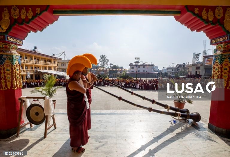 Festival de Gelug Monlam em Kathmandu
