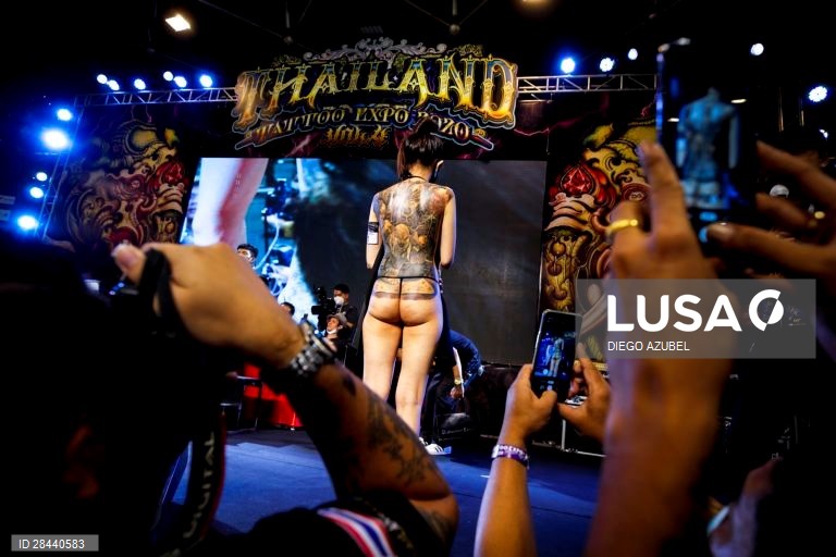 Festival de tatuagens em Banguecoque, Tailândia.