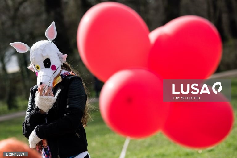 Cosplayer em Leipzig na Alemanha.
