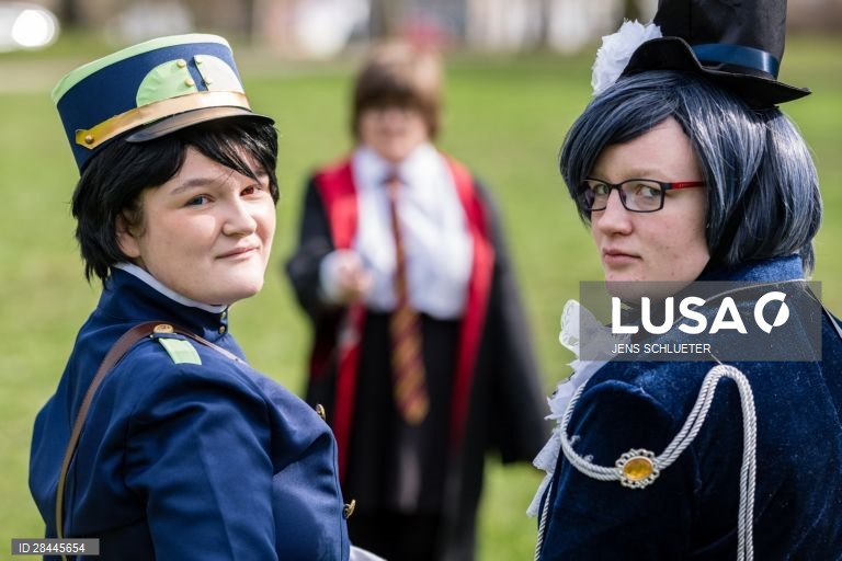 Cosplayer em Leipzig na Alemanha.
